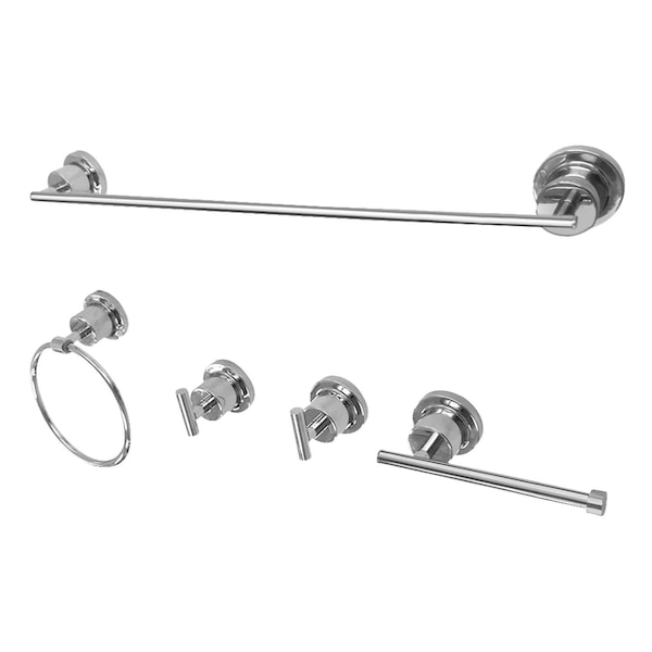 BAH8212478C Concord 5-Piece Bathroom Accessory Set, Polished Chrome